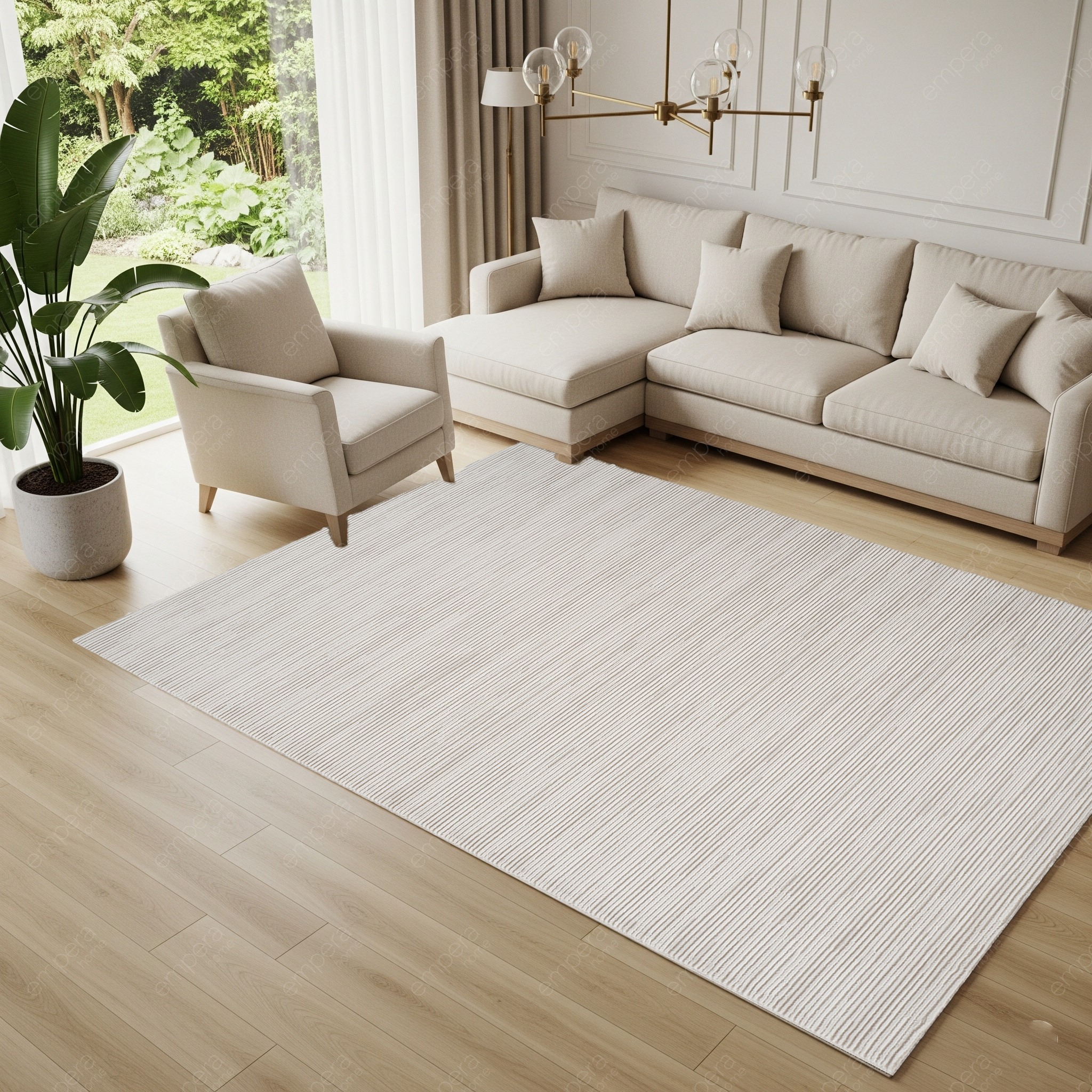 Covor, Anemon ,Living, Moderne ,Premium -F043A CREAM L.BEIGE