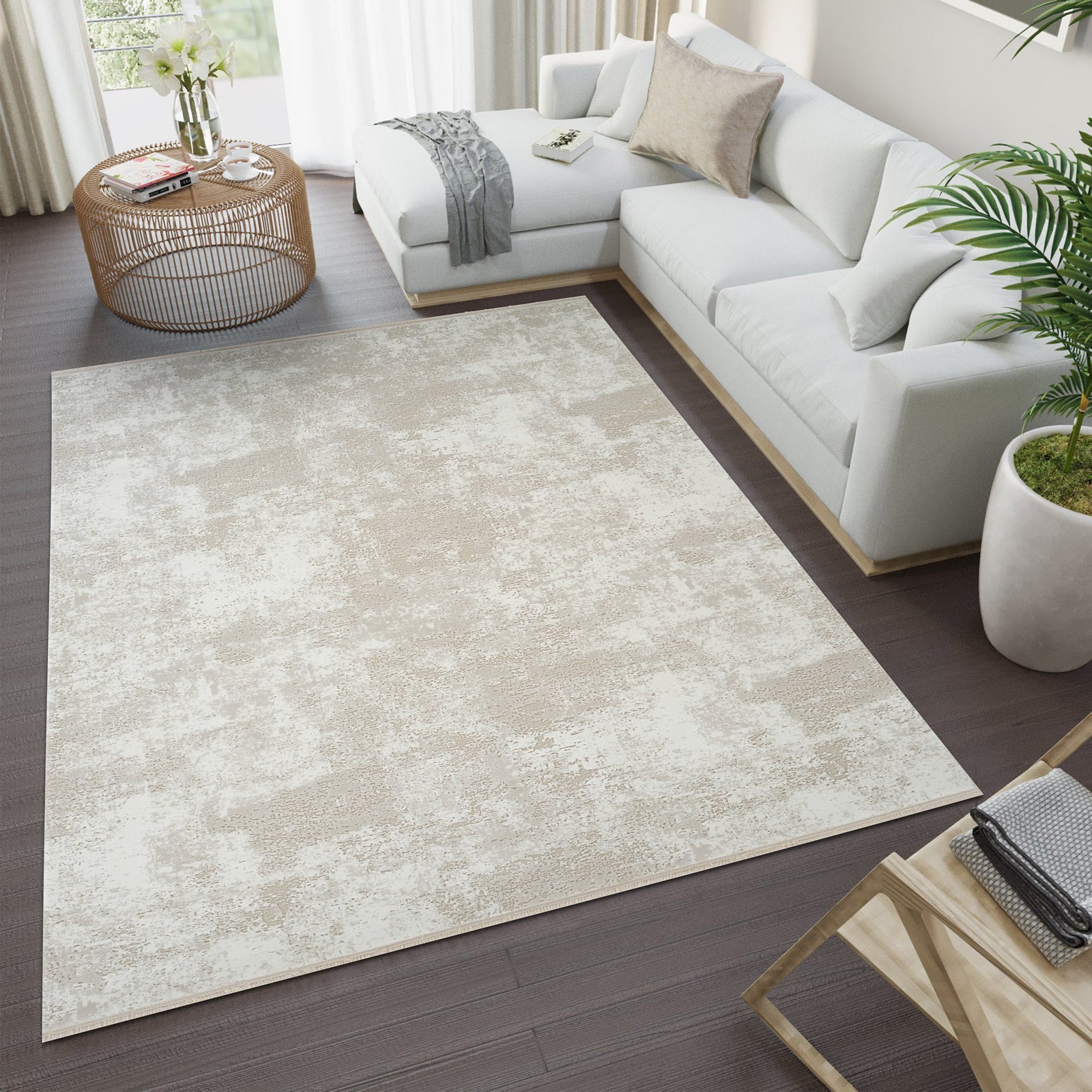 Covor, Anemon ,Living, Moderne ,Premium -F031A CREAM L.BEIGE