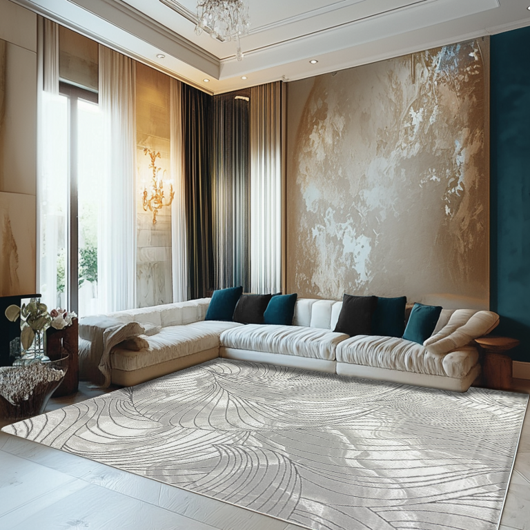 Covor Heaven Infinito, Gri/Bej , Living, Dormitor, Modern