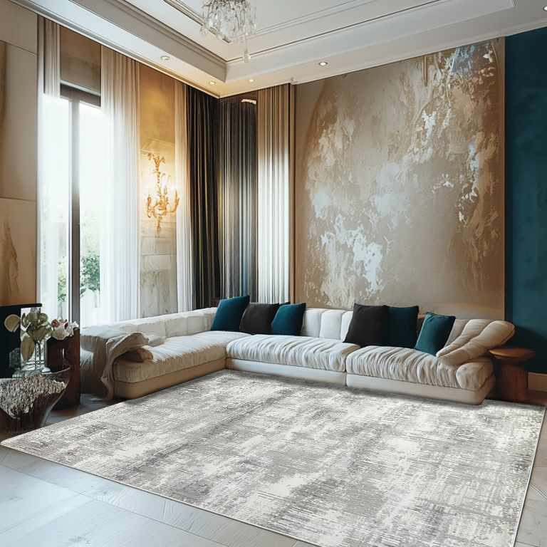 Covor Heaven Faria, Gri/Bej , Living, Dormitor, Modern