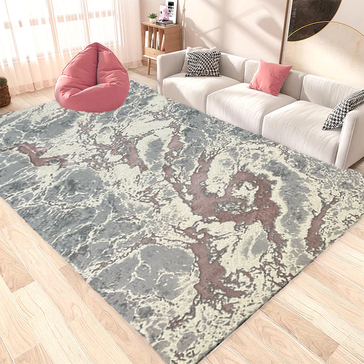 Covor Buse ,Fulgerul , Roz, Pudra Living, Dormitor, Modern